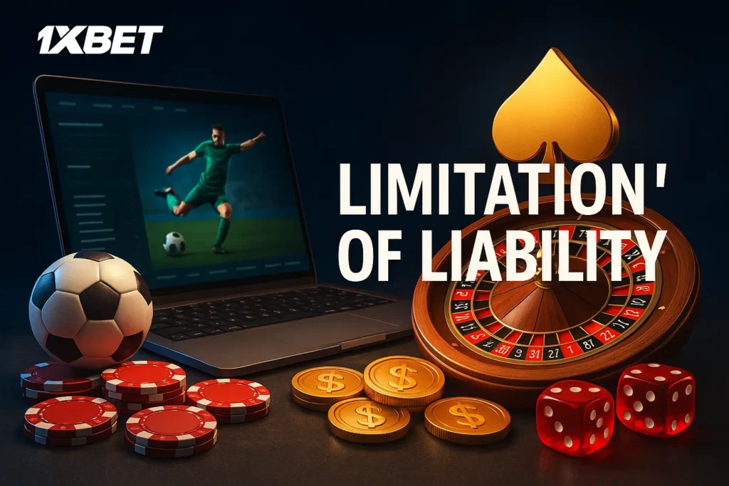 Limitation of liability 1xBet Morocco