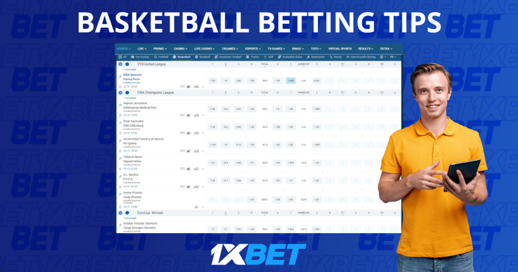 نصائح مراهنات كرة السلة من 1xBet