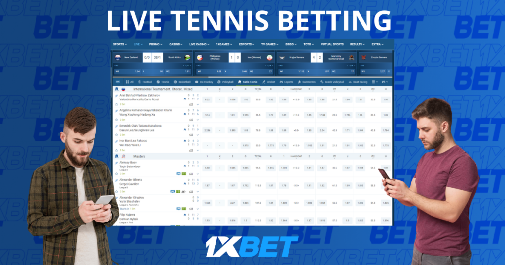 Live tennis betting