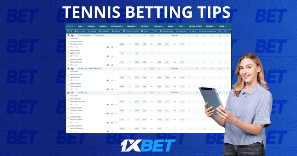 1xbet tennis betting tips